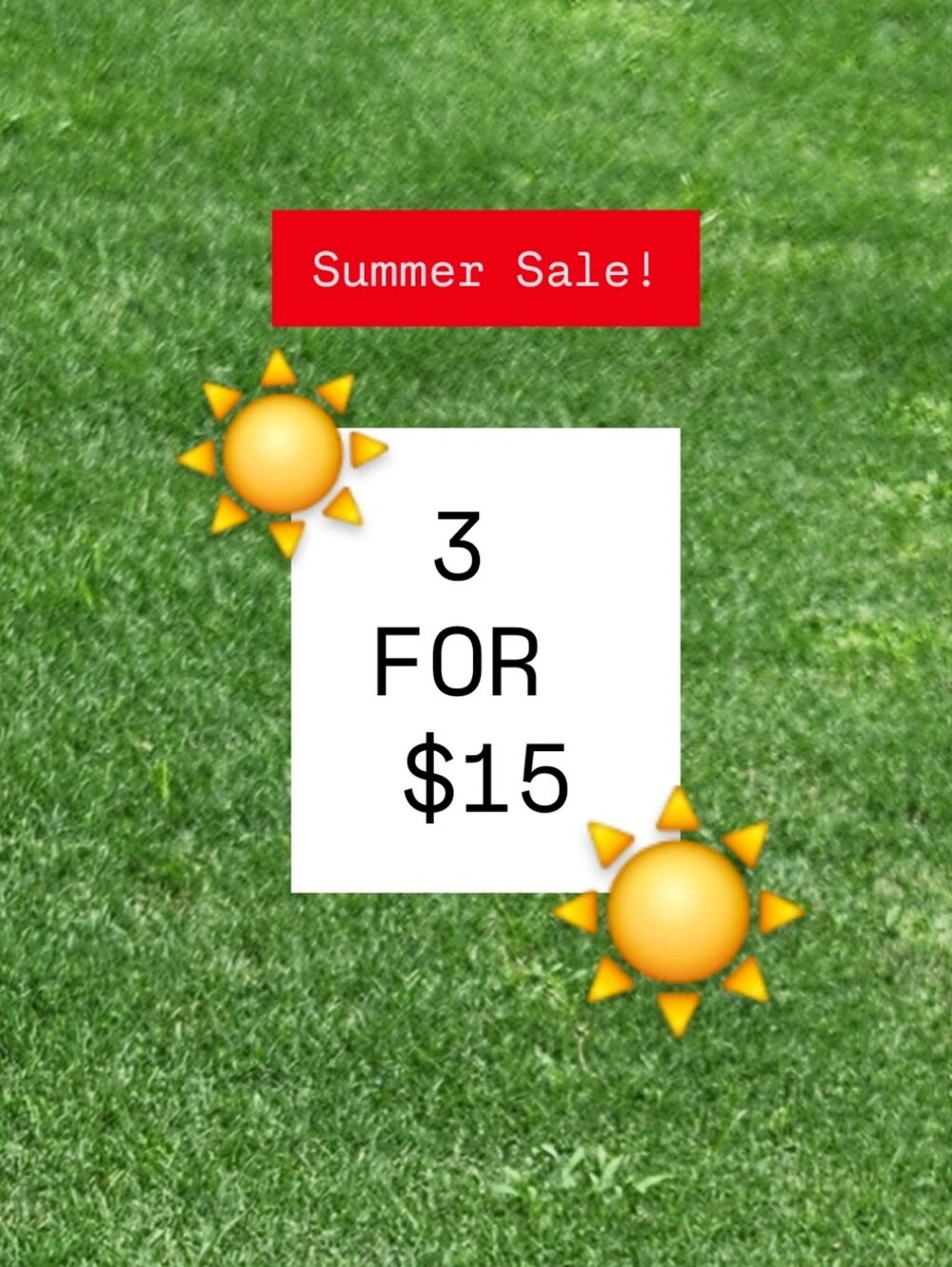 All "☀️" Bundle 3 items for $15